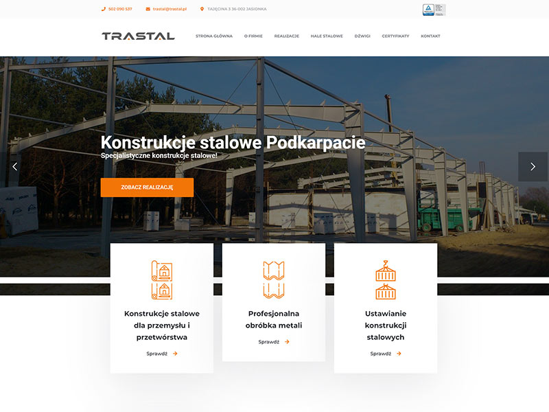 Konstrukcje stalowe Rzeszów - Trastal